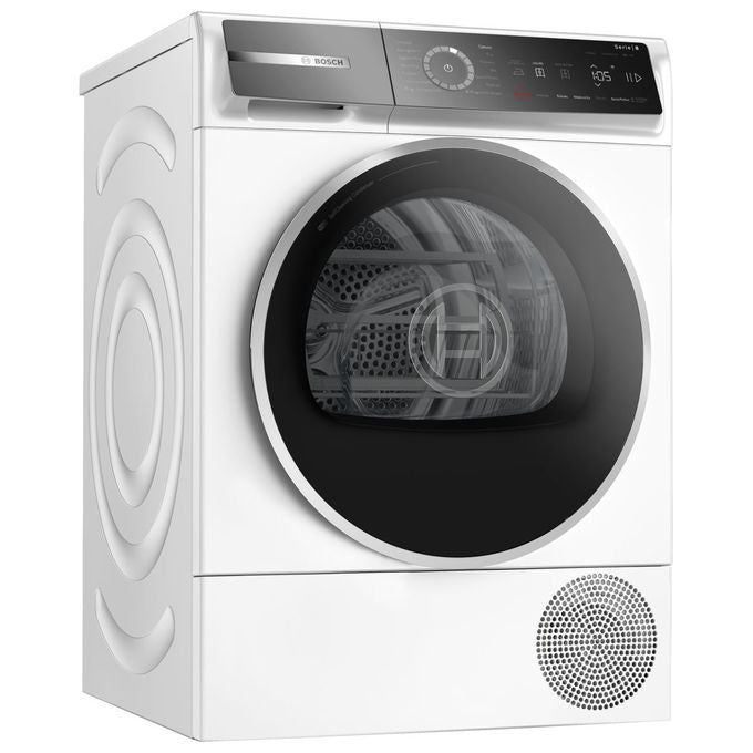 Bosch WQB246D0II Serie 8 Asciugatrice Pompa di Calore 9 Kg Classe B SensitiveDrying Home Connect (84x60x61 cm) colore Bianco