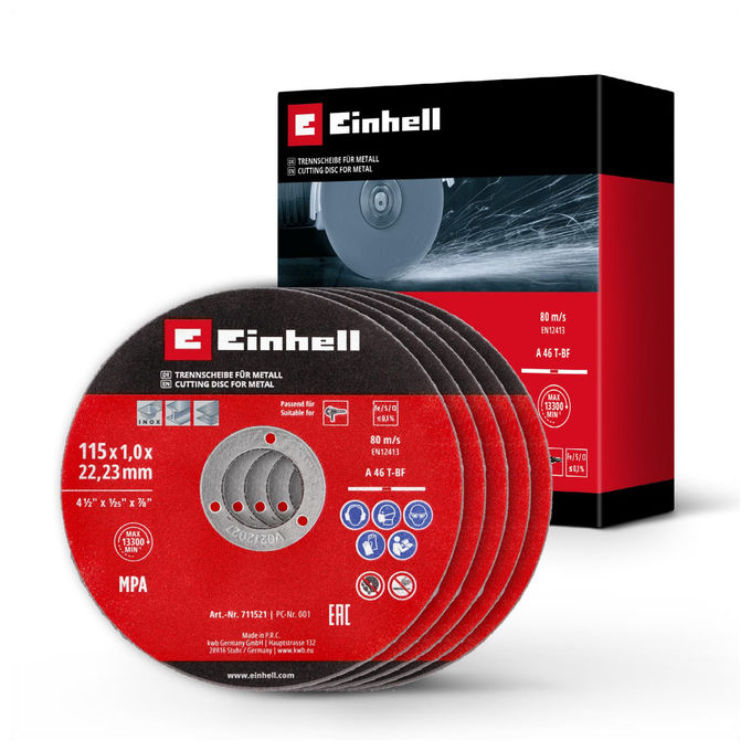 Einhell Disco da Taglio per Metallo 115x1.6 mm Acciaio