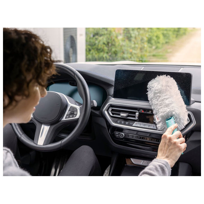 Leifheit Superduster Spolverino in Microfibra Bianco e Turchese