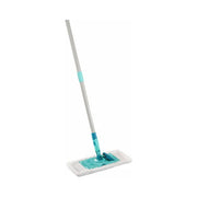 Leifheit Spazzolone Bagnato Microfibra Verde Argento Testa 38 cm Manico 148 cm