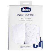 Chicco Set Lenzuola in Cotone per Next2Me 2 Pezzi