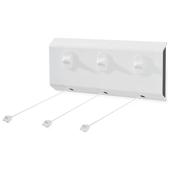 Leifheit Stendibiancheria a Parete Rollfix 150 Triple Longline 15 Metri Bianco