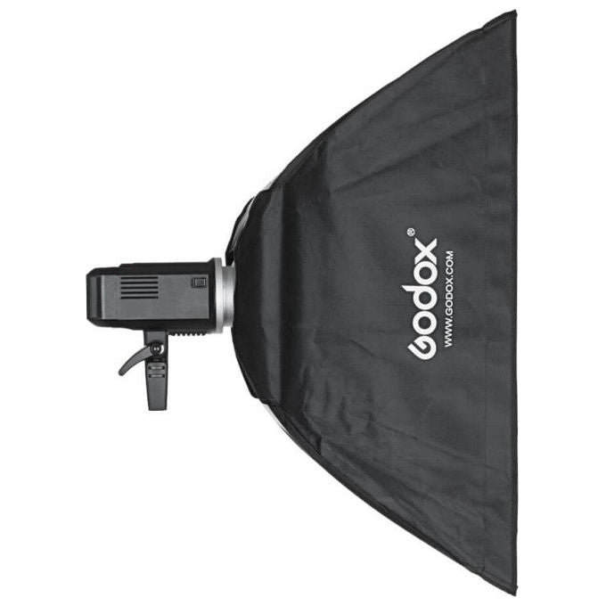 Godox 6952344205204 Softbox Rettangolare 80x120 cm con Attacco Bowens e Griglia a Nido d'Ape colore Nero