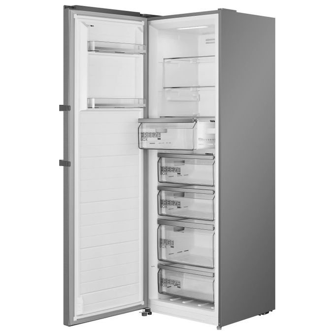 Midea MDRU385MTE46 Congelatore Verticale 272 L 185 cm Classe E 41 dB No Frost colore Acciaio Spazzolato