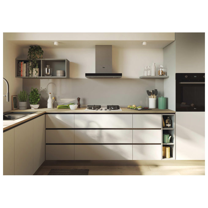 Hoover, Piano Cottura a Gas HVG6BR4C3W, 60 cm, Bianco, da Incasso