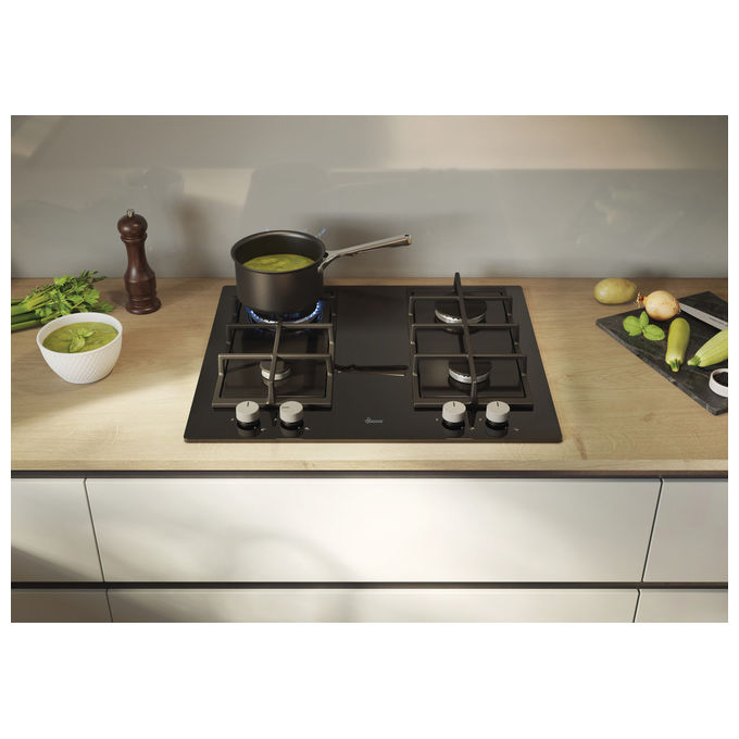 Hoover, Piano Cottura a Gas, Nero, 60 cm, H-HOB 300 HVG6BR4C3B