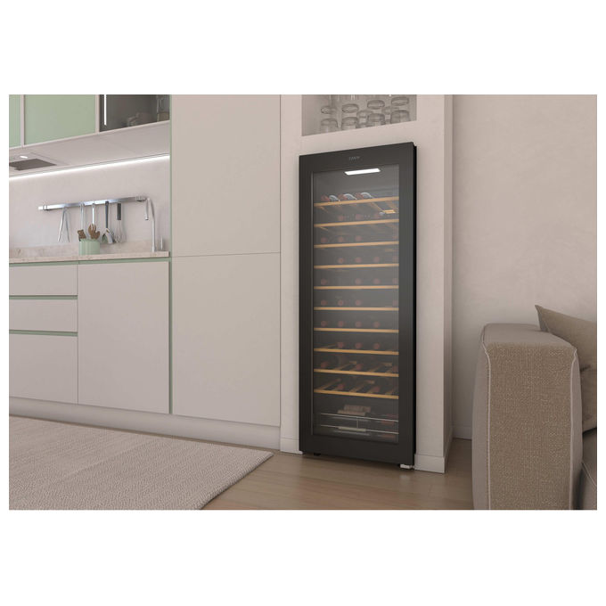 Candy CWC058 DiVino Cantinetta Vino Libera Installazione 58 Bottiglie 1 Zona 5-20°C Touch Wi-Fi LED 37 dB Classe G colore Nero