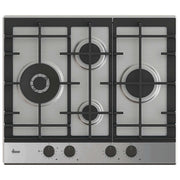 Hoover, Piano Cottura a Gas Inox, 59.5 cm, 4 Fuochi, HHG6D5WC5X