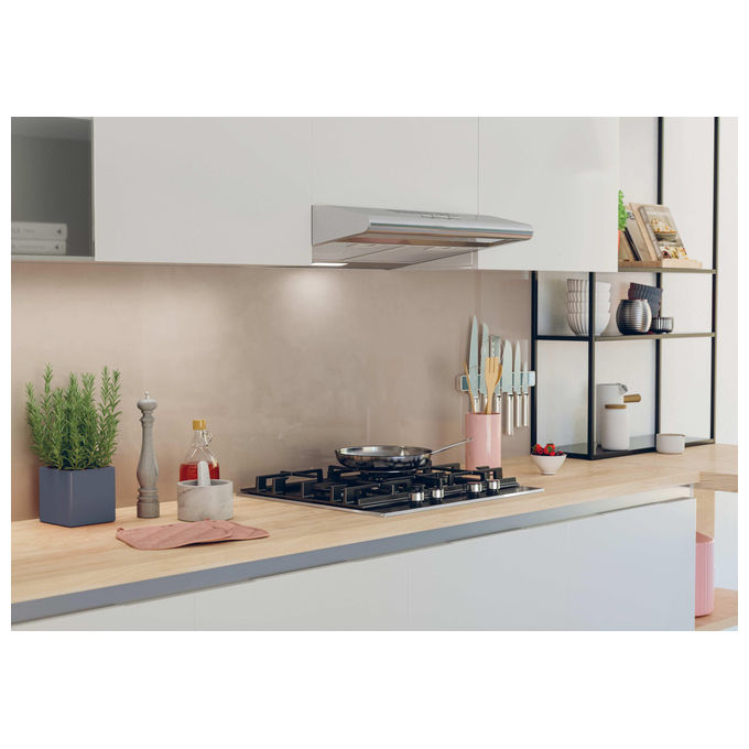 Hoover, Piano Cottura a Gas Inox, 59.5 cm, 4 Fuochi, HHG6D5WC5X