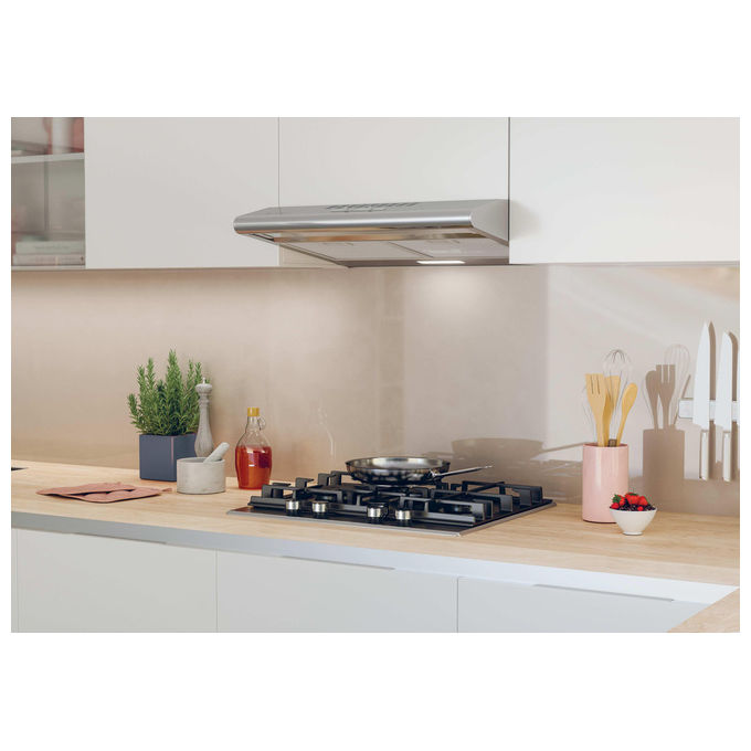 Hoover, Piano Cottura a Gas Inox, 59.5 cm, 4 Fuochi, HHG6D5WC5X