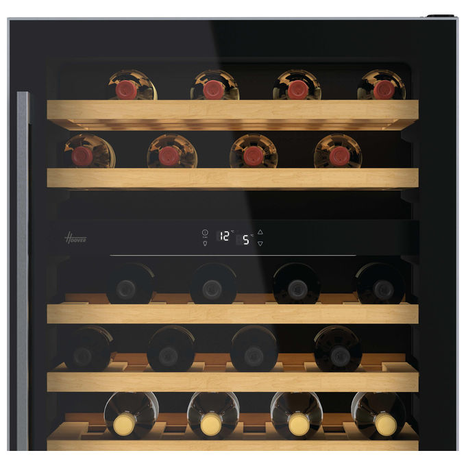 Hoover HWCB 60-N H-Wine 700 Cantinetta Vino 46 Bottiglie Doppia Zona Temperatura Classe G 39 dB colore Nero