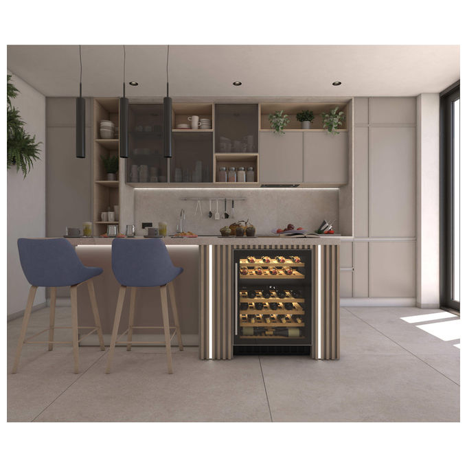 Hoover HWCB 60-N H-Wine 700 Cantinetta Vino 46 Bottiglie Doppia Zona Temperatura Classe G 39 dB colore Nero