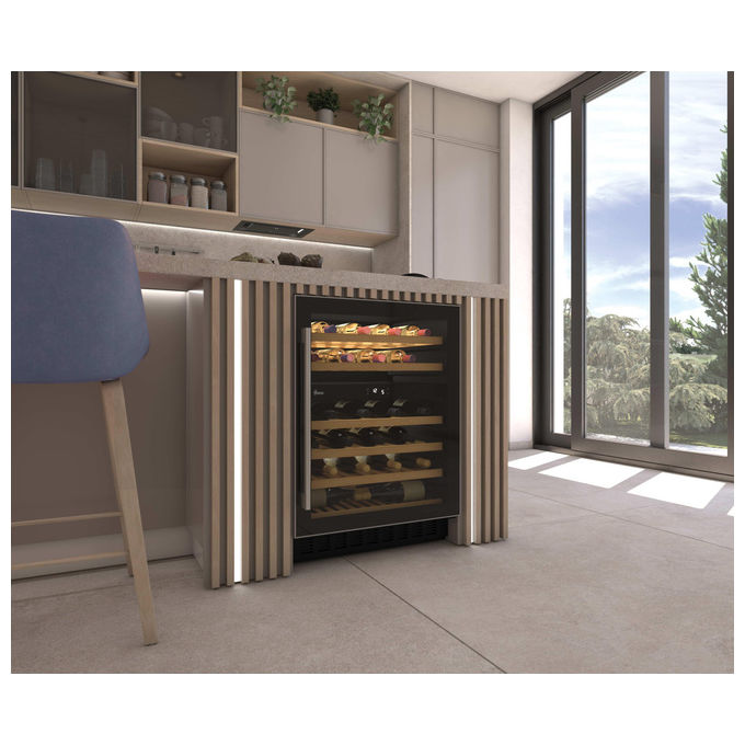 Hoover HWCB 60-N H-Wine 700 Cantinetta Vino 46 Bottiglie Doppia Zona Temperatura Classe G 39 dB colore Nero
