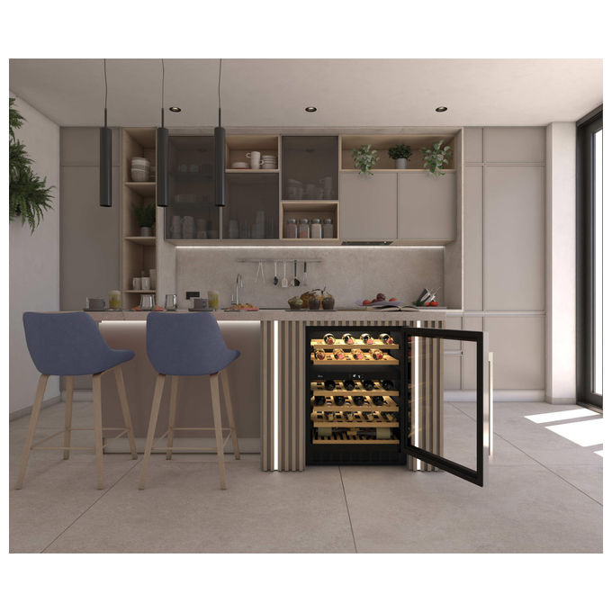 Hoover HWCB 60-N H-Wine 700 Cantinetta Vino 46 Bottiglie Doppia Zona Temperatura Classe G 39 dB colore Nero