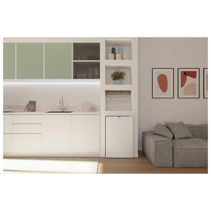Candy CNUQ2L58EW Congelatore Verticale 90 L 86 cm Classe E 37 dB 3 Cassetti colore Bianco