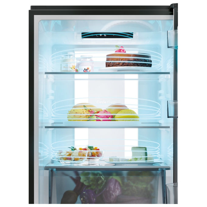 Candy CNCQ4T618EB Frigorifero Combinato 355 L No Frost Classe E Altezza 185 cm colore Nero