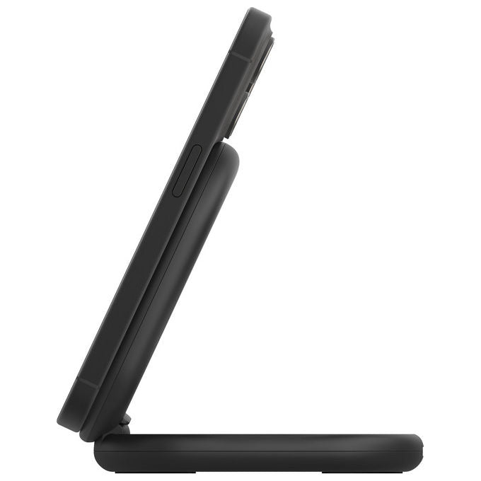 Belkin WIB007HQBK BoostCharge Caricabatterie Wireless Magnetico Pieghevole Qi2 15W compatibile MagSafe StandBy colore Nero