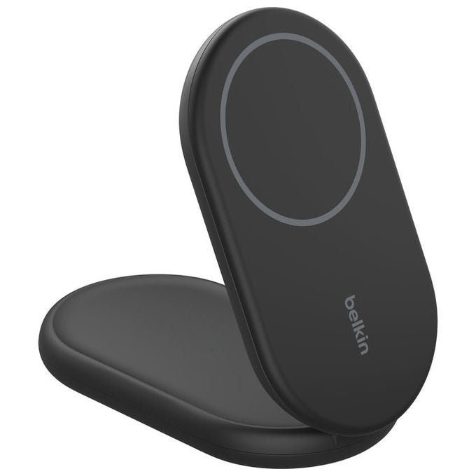 Belkin WIB007HQBK BoostCharge Caricabatterie Wireless Magnetico Pieghevole Qi2 15W compatibile MagSafe StandBy colore Nero