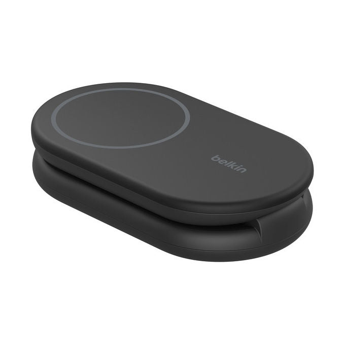 Belkin WIB007HQBK BoostCharge Caricabatterie Wireless Magnetico Pieghevole Qi2 15W compatibile MagSafe StandBy colore Nero