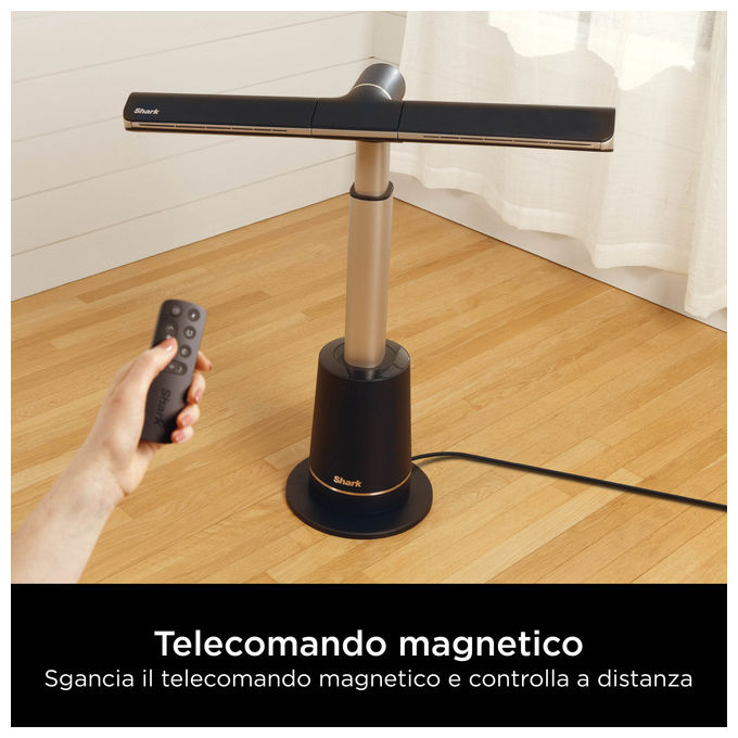 Shark, Ventilatore a Piantana Turbo Blade, Altezza Regolabile, con Telecomando