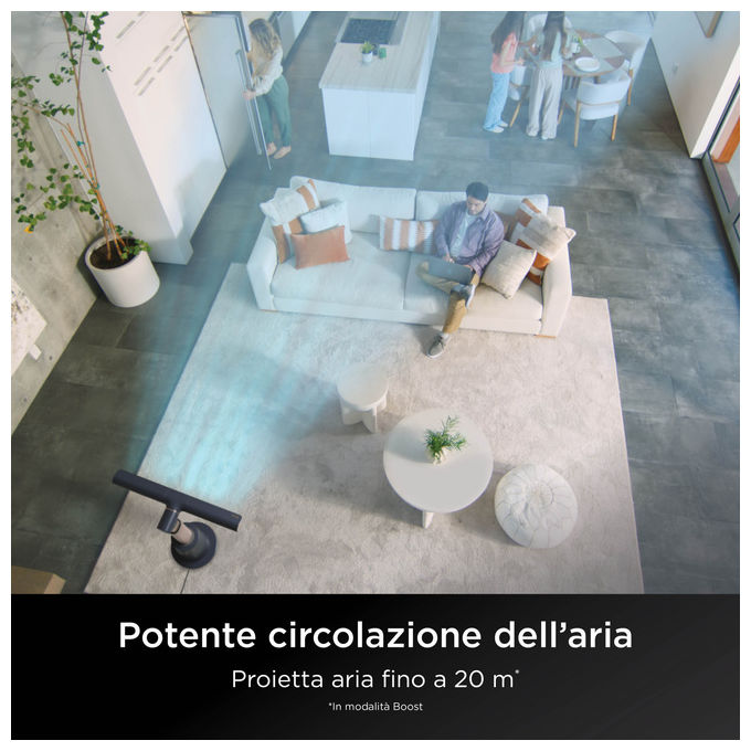 Shark, Ventilatore a Piantana Turbo Blade, Altezza Regolabile, con Telecomando