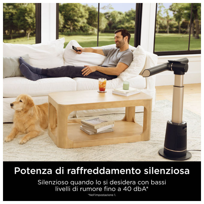 Shark, Ventilatore a Piantana Turbo Blade, Altezza Regolabile, con Telecomando