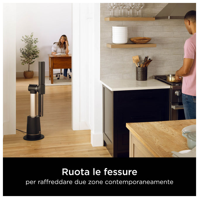 Shark, Ventilatore a Piantana Turbo Blade, Altezza Regolabile, con Telecomando
