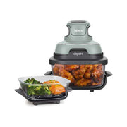 Ninja, Friggitrice ad Aria Calda Crispi, 3.8L, 1700W, Verde, Grigio, Trasparente