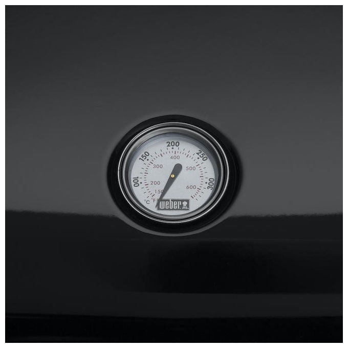 Weber 91010853 Lumin Compact Barbecue Elettrico 2200W 315°C Rosolatura Affumicatura Cottura a Vapore colore Nero