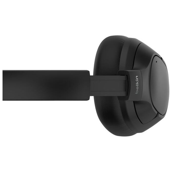 Belkin, Cuffie Wireless a Padiglione, Bluetooth, USB Tipo-C, Nero