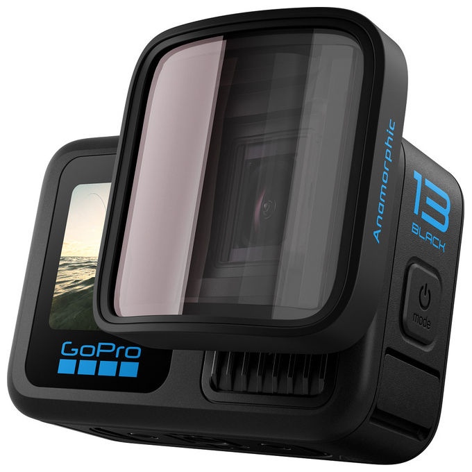 GoPro, Mod Anamorfico, Obiettivo per Action Camera Hero13 Black, Antigraffio, Impermeabile