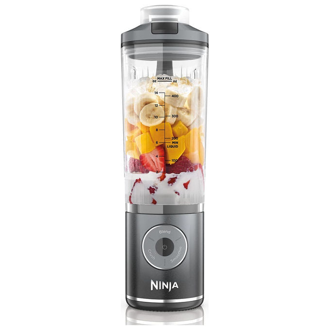 Ninja Frullatore Portatile BC251EUGY 0.57 L Grigio e Trasparente