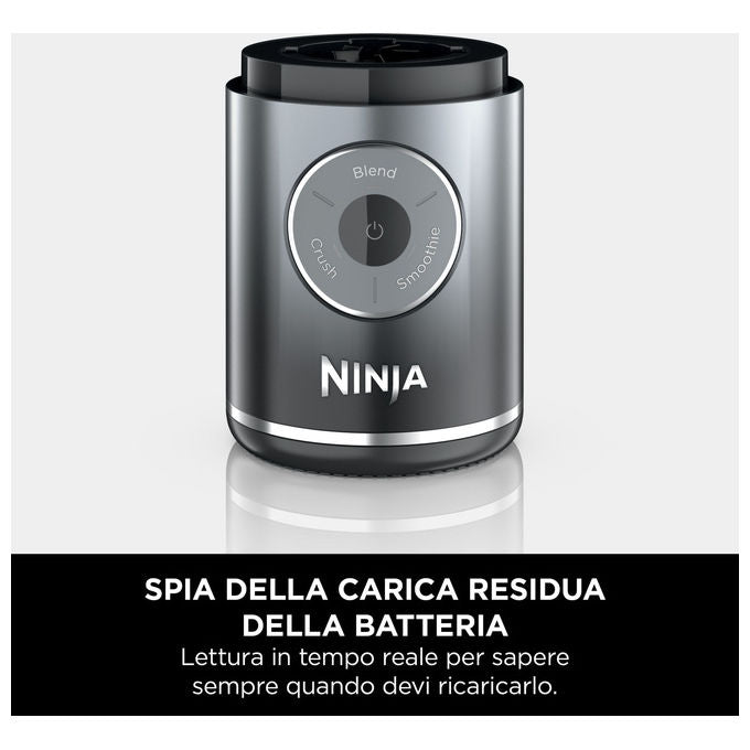 Ninja Frullatore Portatile BC251EUGY 0.57 L Grigio e Trasparente