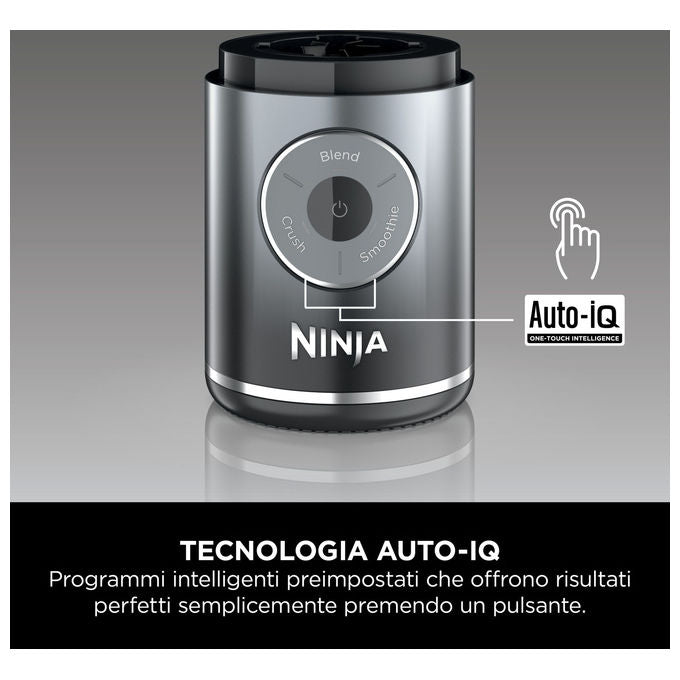 Ninja Frullatore Portatile BC251EUGY 0.57 L Grigio e Trasparente