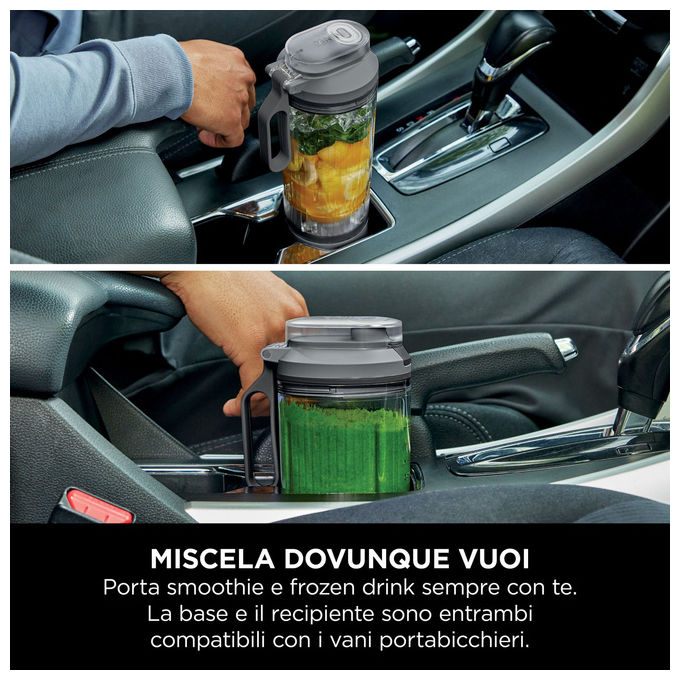 Ninja Frullatore Portatile BC251EUGY 0.57 L Grigio e Trasparente