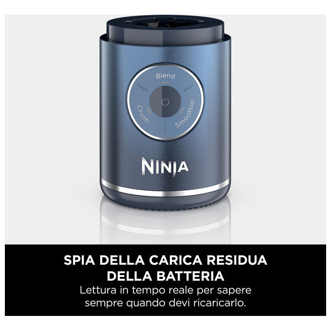 Ninja, Frullatore Portatile Blast Max, Blu Navy, 570ml