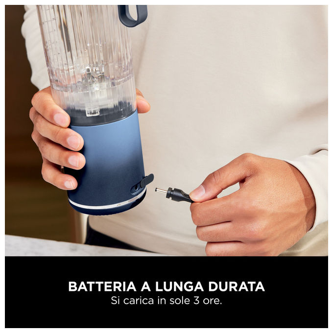 Ninja, Frullatore Portatile Blast Max, Blu Navy, 570ml