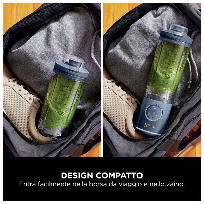 Ninja, Frullatore Portatile Blast Max, Blu Navy, 570ml