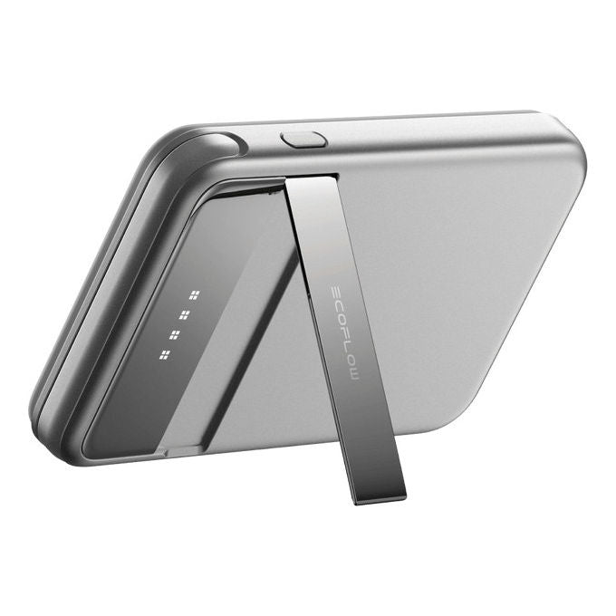 EcoFlow, Batteria Portatile 5000mAh, Carica Wireless, Argento