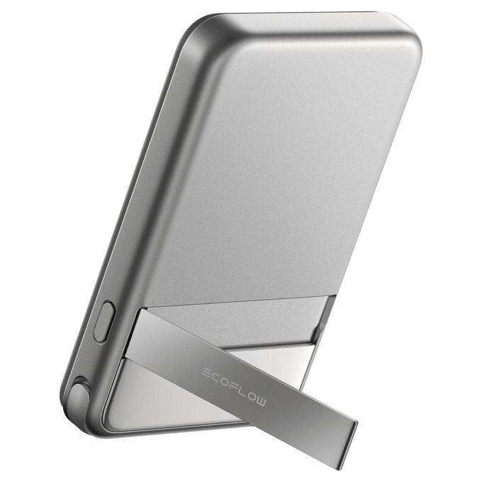 EcoFlow, Batteria Portatile 5000mAh, Carica Wireless, Argento