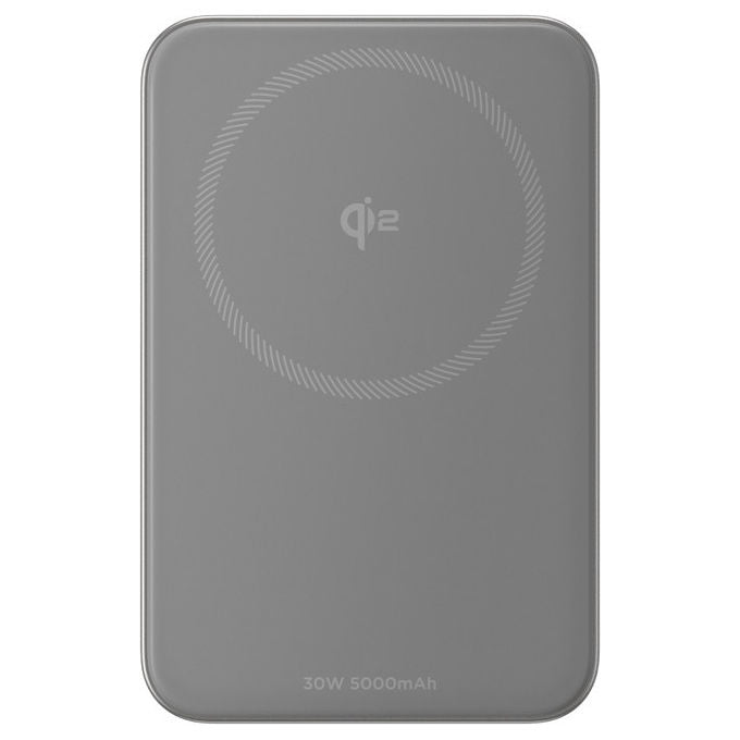 EcoFlow, Batteria Portatile 5000mAh, Carica Wireless, Argento