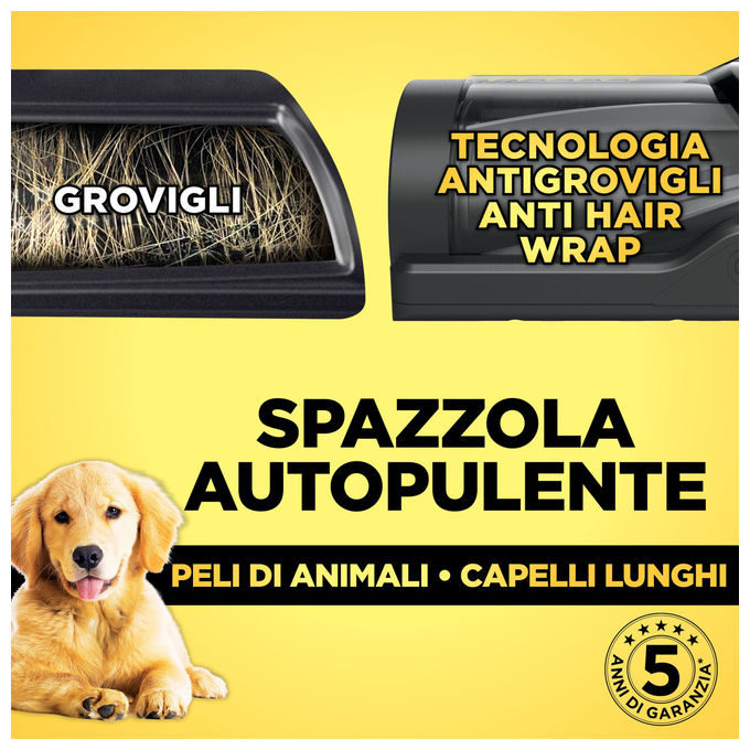 Shark, Aspirapolvere Senza Filo PowerPro con Anti Hair Wrap e FloorDetect, Blu Scuro Metallizzato
