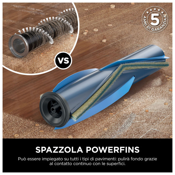 Shark, Aspirapolvere Senza Filo PowerPro con Anti Hair Wrap e FloorDetect, Blu Scuro Metallizzato
