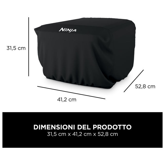 Ninja XSKMOCVREUUK Artisan Custodia Forno per Pizza da Esterno Impermeabile Protezione UV colore Nero