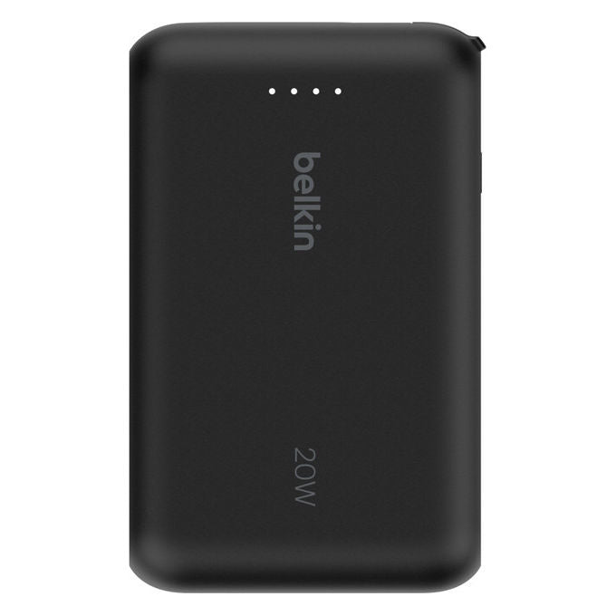 Belkin Powerbank 10000 mAh Nero con Cavo USB-C Integrato 20W