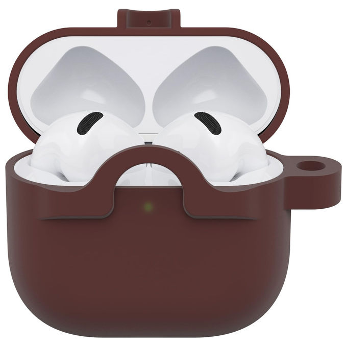 OtterBox Custodia Soft Touch per AirPods 4a gen Rosso Borgogna Moschettone