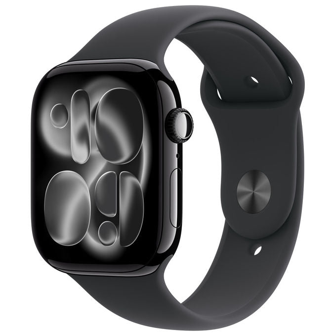 Apple Watch Series 11 46mm GPS + Cellular Alluminio Jet Black Sport Band Nero S-M