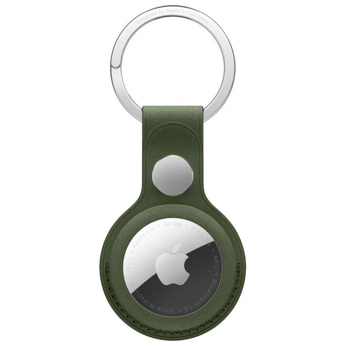 Apple, Portachiavi AirTag Tessuto FineWoven, Verde Muschio