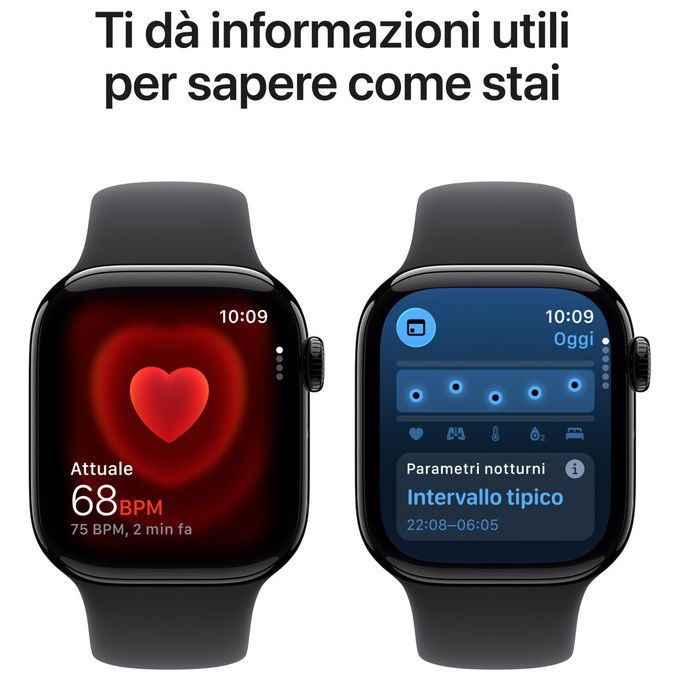Apple Watch Series 11 GPS + Cellular 42mm Alluminio Jet Black con Sport Band Nero