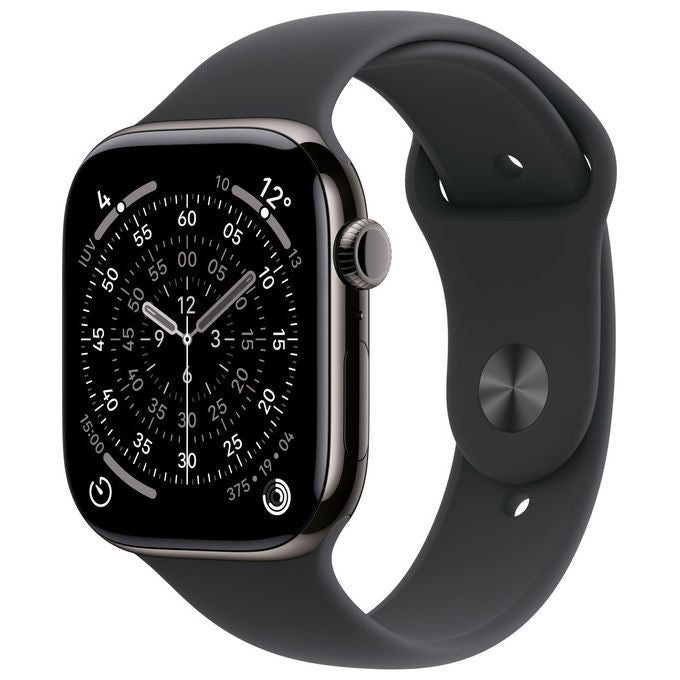 Apple Watch Series 11 46mm GPS + Cellular Titanio Ardesia Sport Band Nero M-L